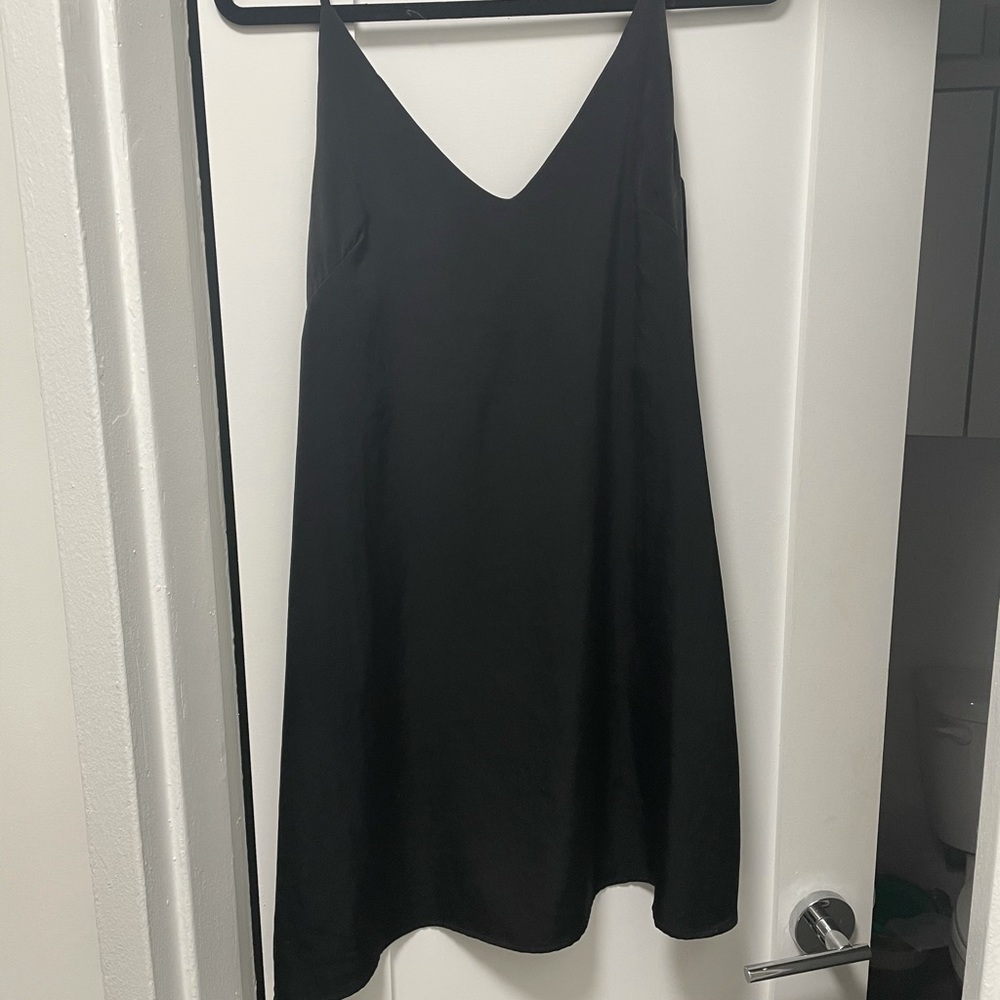 Aqua spaghetti strap dress